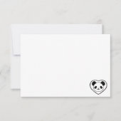Cute Panda Bear Cartoon Blank Custom ノートカード (正面)