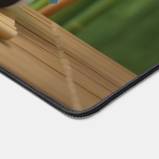 Cute Panda Bear Cubs Preparing Sushi デスクマット (コーナー)