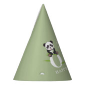 Cute Panda Bear Kawaii Kids First One Birthday パーティーハット (左)