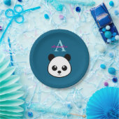 Cute Panda Bear Paper Plates – Personalized  ペーパープレート (パーティー)