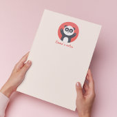 Cute Panda Bear - Personalized Kids Notepad ノートパッド