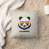 Cute Panda Bear | Rainbow | LGBTQ クッション (ブランケット)