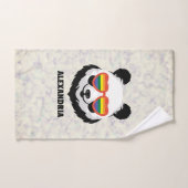 Cute Panda Bear | Rainbow | LGBTQ バスタオルセット (ハンドタオル)