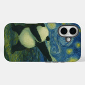 Cute Panda Bear - Van Gogh Style - Starry Night  Case-Mate iPhoneケース (裏面 (横))
