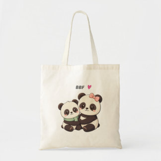 Cute Panda BFF – Best Friend Tote Bag トートバッグ