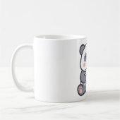 Cute Panda Bubble Tea Classic Mug コーヒーマグカップ (左)