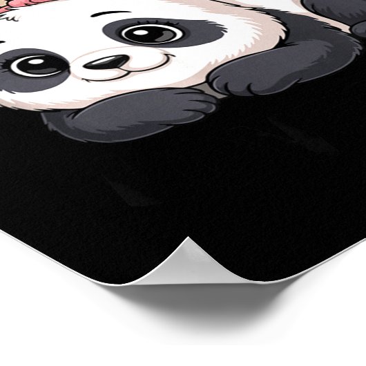 Cute Panda Bunny Some Bunny Loves You  ポスター (角)