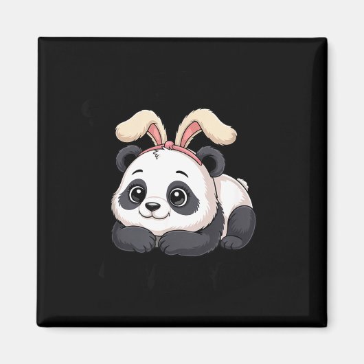 Cute Panda Bunny Some Bunny Loves You  マグネット (正面)