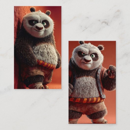 Cute Panda Card 名刺 (正面/裏面)