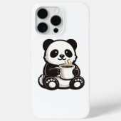 Cute Panda Coffee – Kawaii Panda Holding Coffee  Case-Mate iPhoneケース (裏面)