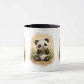 Cute Panda Coffee Mug – Adorable Baby Panda マグカップ (中央)