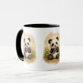 Cute Panda Coffee Mug – Adorable Baby Panda マグカップ (正面左)