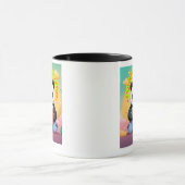Cute Panda Coffee Mug – “Powered by Coffee”  マグカップ (中央)