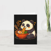 Cute Panda Eating Ramen Noodles  カード (正面)