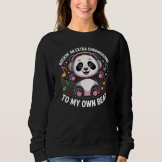 Cute Panda Funny Quotes スウェットシャツ