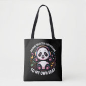 Cute Panda Funny Quotes トートバッグ (正面)
