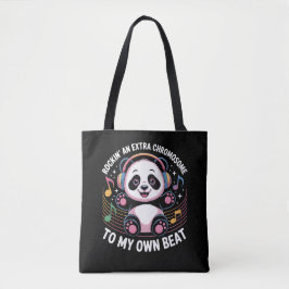 Cute Panda Funny Quotes トートバッグ
