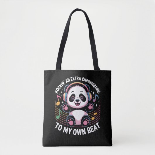 Cute Panda Funny Quotes トートバッグ (正面)
