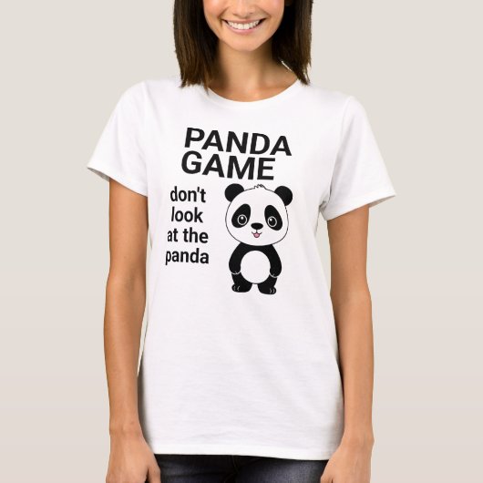 Cute Panda Game Girls Women Kids Funny Kawaii Stuf Tシャツ (正面)