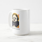 Cute Panda Gamer | Funny Gaming Animal Gift コーヒーマグカップ (正面左)