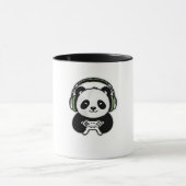 Cute Panda Gamer - Kawaii Gaming Panda with Headse マグカップ (中央)
