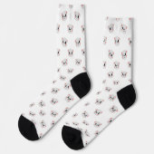 Cute Panda Grid Crew Socks ソックス (左)