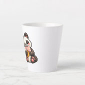 Cute Panda Ice Cream カフェラテマグ (正面)