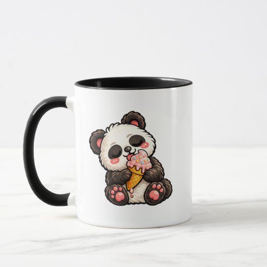 Cute Panda Ice Cream マグカップ (左)