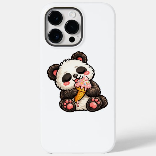 Cute Panda Ice Cream Case-Mate iPhoneケース (裏面)