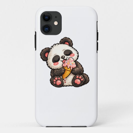 Cute Panda Ice Cream Case-Mate iPhoneケース (裏面)