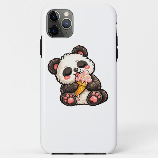 Cute Panda Ice Cream Case-Mate iPhoneケース (裏面)