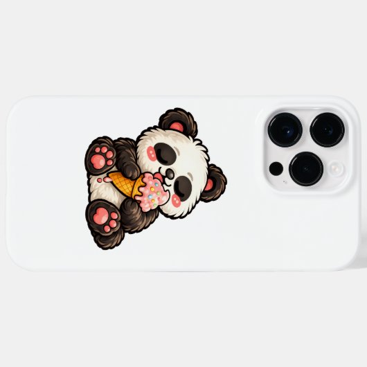 Cute Panda Ice Cream Case-Mate iPhoneケース (裏面 (横))