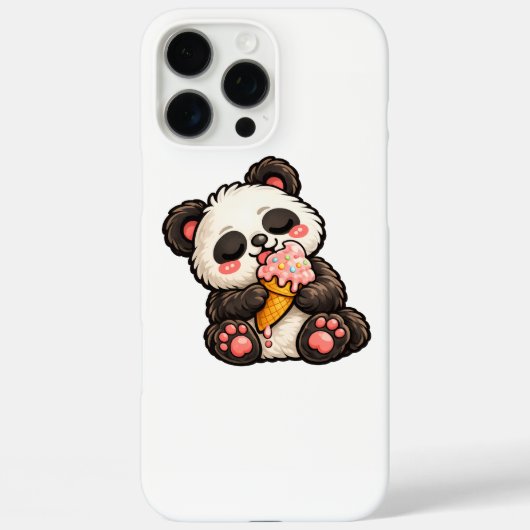 Cute Panda Ice Cream Case-Mate iPhoneケース (裏面)