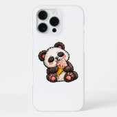 Cute Panda Ice Cream iPhoneケース (裏面)