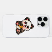 Cute Panda Ice Cream iPhoneケース (裏面横)