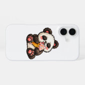 Cute Panda Ice Cream iPhone 16ケース (裏面横)