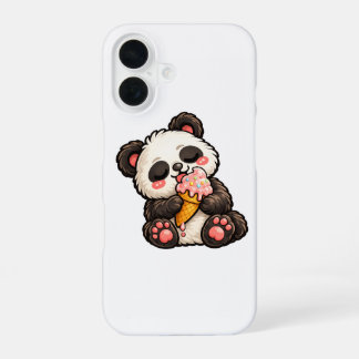 Cute Panda Ice Cream iPhone 16ケース
