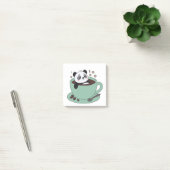 Cute Panda In Coffee Cup Coffee Lover Gift ポストイット (オフィス)