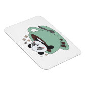 Cute Panda In Coffee Cup Coffee Lover Gift マグネット (右側)