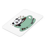 Cute Panda In Coffee Cup Coffee Lover Gift マグネット (左側)