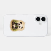 Cute Panda iPhone 16 Case Kawaii Bamboo 16ケース (裏面横)