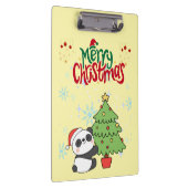 cute panda merry Christmas Clipboard クリップボード (右)