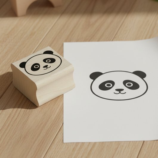 Cute Panda Mini Stamp ラバースタンプ