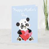 Cute Panda Mother’s Day カード (正面)