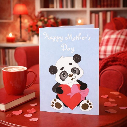 Cute Panda Mother’s Day カード