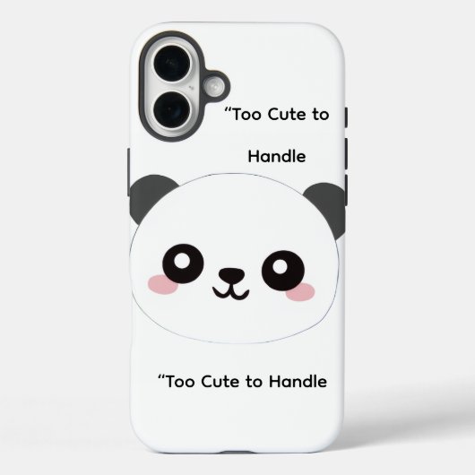 Cute Panda Phone Case  Case-Mate iPhoneケース (裏面)