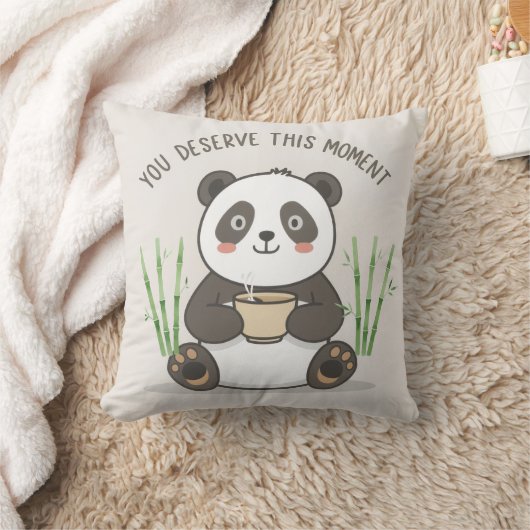 Cute Panda Pillow クッション (ブランケット)