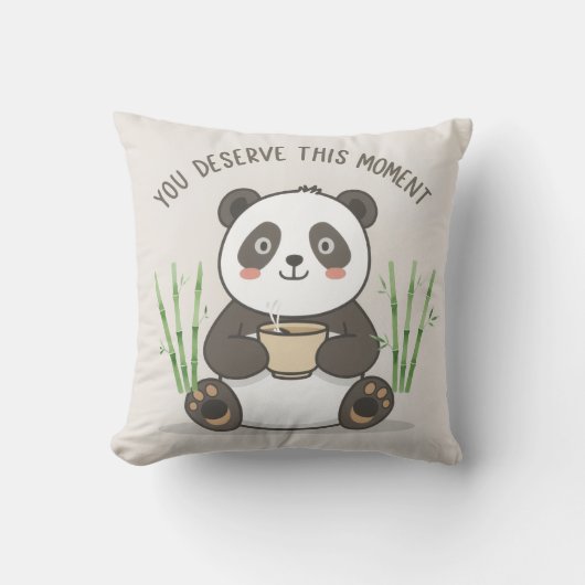 Cute Panda Pillow クッション (正面)
