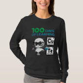 Cute Panda Scientist 100 Shoulder Days Tシャツ (正面)