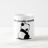 Cute panda Too peoply outside Mugs for introverts コーヒーマグカップ (中央)